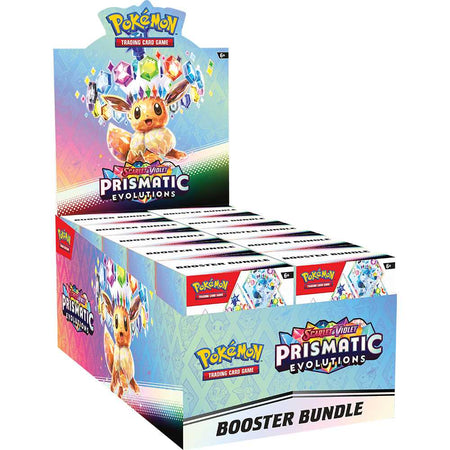 Pokemon Prismatic Evolution Booster Bundle Display