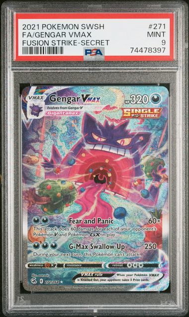 Pokemon PSA 9 Gengar VMAX #271